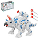 Dinossauro Triceratron Anda Lança Dardos Som Luz Original artbrink