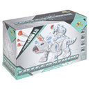 Dinossauro Triceratron Anda Lança Dardos Som Luz Original artbrink