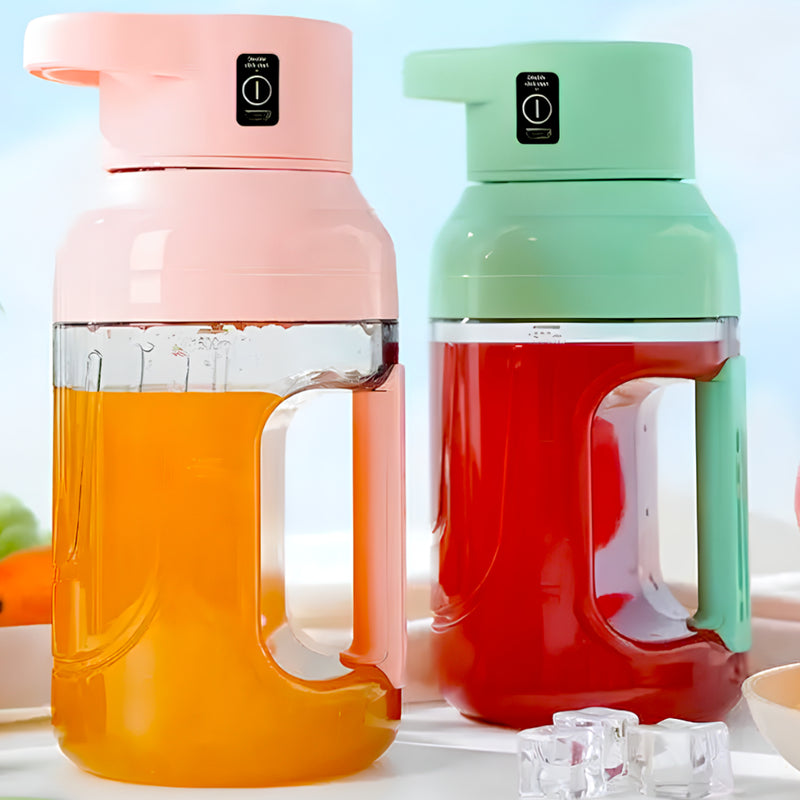Mini Liquidificador Elétrico Garrafa 1500ML Portátil Shake Recarregável Mixer Shake Galão Misturador vitamina