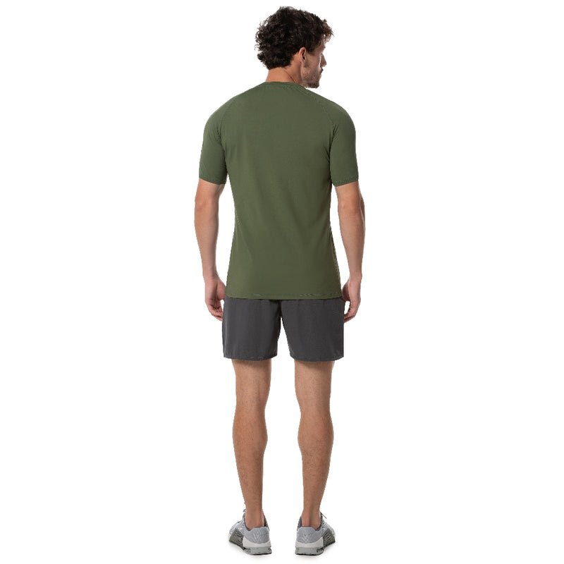 Camiseta Poliamida com Elastano Raglan Slim Fit Academia Masculino Adulto