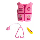 Brinquedo infantil menina Kit medica colete enfermeira