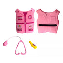 Brinquedo infantil menina Kit medica colete enfermeira