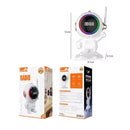 Rádio Relógio Caixa de som astronauta Bluetooth Led