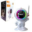 Rádio Relógio Caixa de som astronauta Bluetooth Led