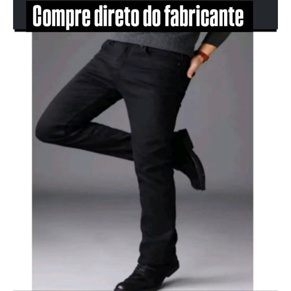 Calça jeans preta e azul  masculina  com elastano
