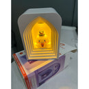 Luminária Abajurzinho luz noturna Led fofa Kuromi + 3 bateria