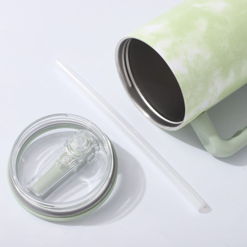 2 Copo Térmico 1200L Grande Em Aço Inoxidável Com Tampa E Canudo de aço (Cópia)