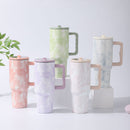 Copo Térmico 1200L Grande Em Aço Inoxidável Com Tampa E Canudo de aço