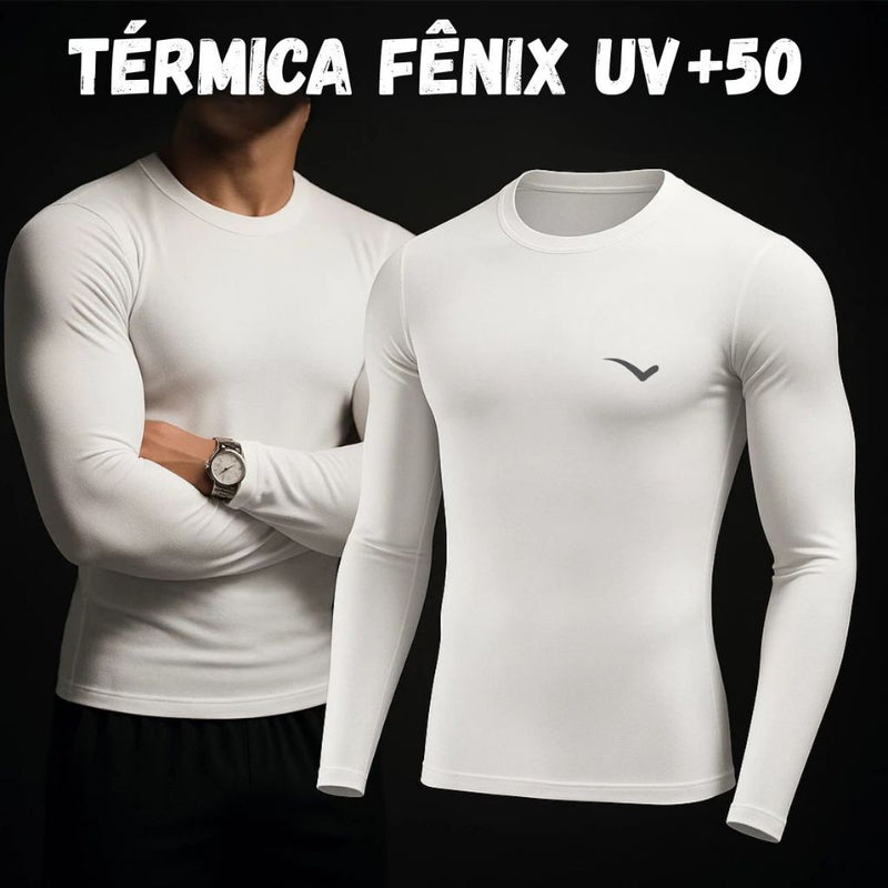 Kit com 2 camisas térmicas com proteção solar UV 50+