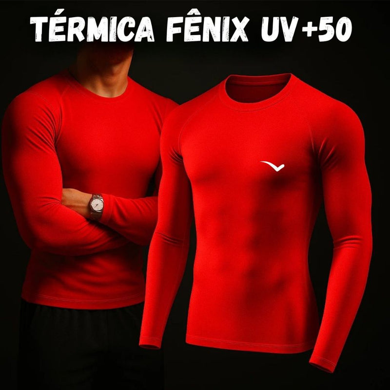 Kit com 2 camisas térmicas com proteção solar UV 50+