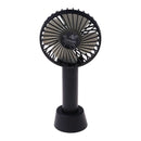 Ventilador Portátil Mini De Mão Mesa Recarregável Usb Led Com Cabo Suporte Para Extensão De Cílios 3 Velocidades