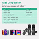 Microfone de Lapela Sem Fio K9 Vlog ALTOMEX Compatível Tipo  C