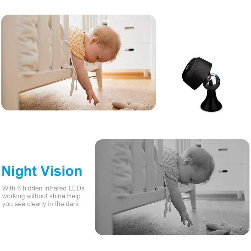 Mini Câmera de Segurança Espiã Sem Fio A9 HD com Sensor Wi-Fi e Visão Noturna 1080P